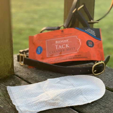 CDM BELVIOR TACK CLEANER MITTS STEP 1 - RĘKAWICZKI DO CZYSZCZENIA SKÓRY