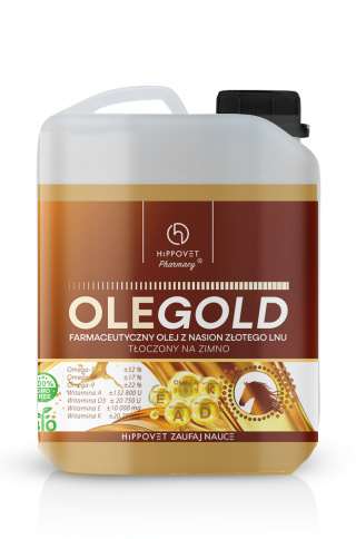 HIPPOVET PHARMACY OLEGOLD Z WIT. ADEK 5 l