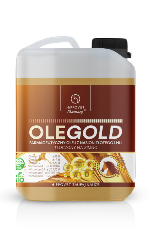 HIPPOVET PHARMACY OLEGOLD Z WIT. ADEK 5 l