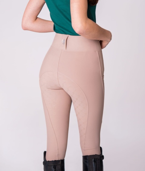 JD ATTACK Legginsy jeździeckie STELLA BEŻOWY M