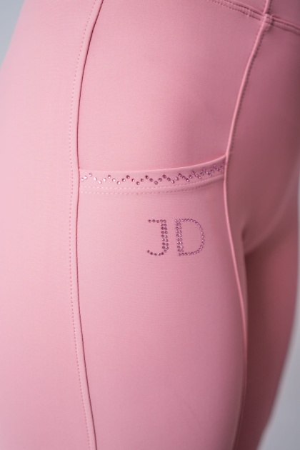 JD ATTACK Legginsy jeździeckie STELLA RÓŻOWY S