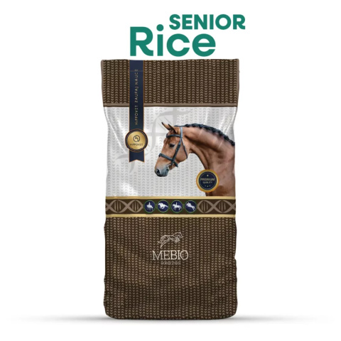 MEBIO RICE SENIOR OTRĘBY RYŻOWE DLA STARSZYCH KONI 15 kg
