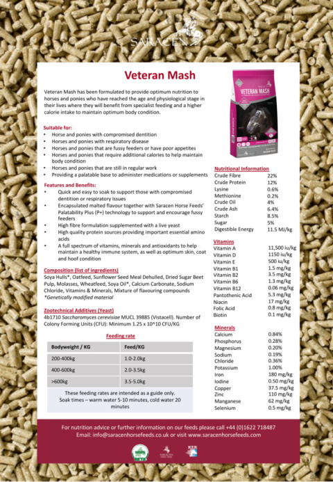 SARACEN VETERAN MASH 20kg