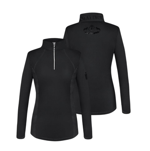 JD ATTACK Bluzka techniczna z długim rękawem CECILE CZARNY M