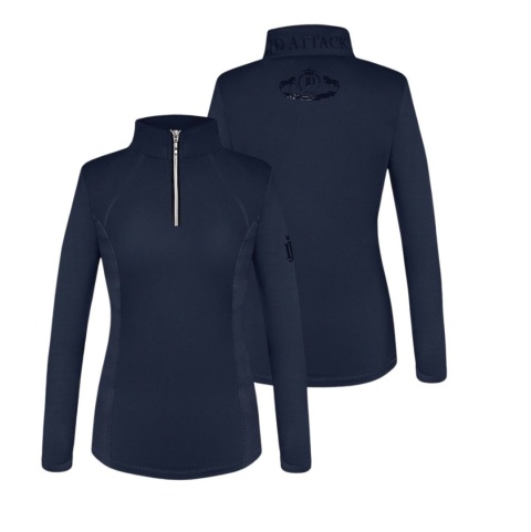 JD ATTACK Bluzka techniczna z długim rękawem CECILE GRANATOWY XS