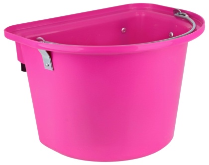 KERBL Żłób na paszę z zawiesiem i pałąkiem 12l ROŻOWY